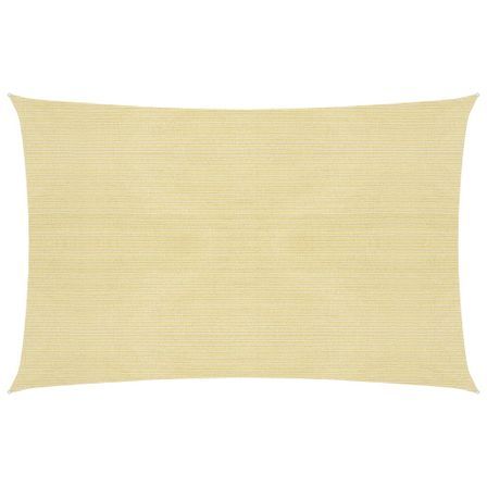 Voile d'ombrage 160 g/m² Beige 5x8 m PEHD