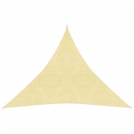 Voile d'ombrage 160 g/m² Beige 6x6x6 m PEHD