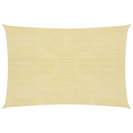 Voile d'ombrage 160 g/m² Beige 6x8 m PEHD