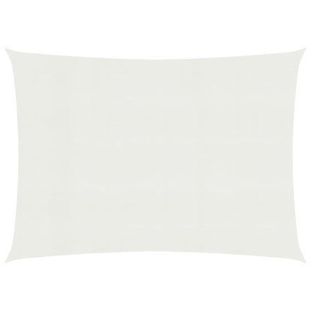 Voile d'ombrage 160 g/m² Blanc 3,5x4,5 m PEHD