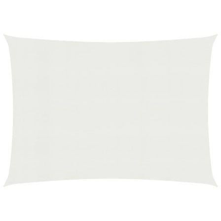 Voile d'ombrage 160 g/m² Blanc 3,5x5 m PEHD