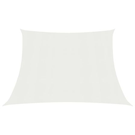 Voile d'ombrage 160 g/m² Blanc 4/5x3 m PEHD