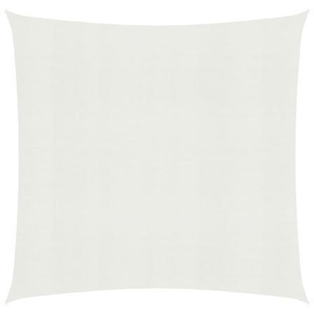 Voile d'ombrage 160 g/m² Blanc 4x4 m PEHD