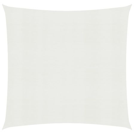 Voile d'ombrage 160 g/m² Blanc 6x6 m PEHD
