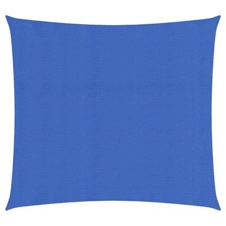 Voile d'ombrage 160 g/m² carré bleu 5x5 m PEHD