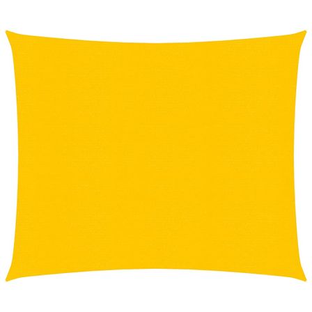 Voile d'ombrage 160 g/m² carré jaune 4x4 m PEHD
