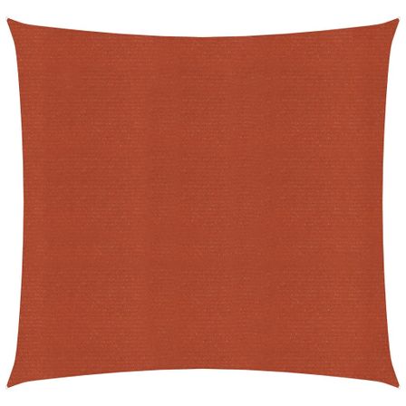 Voile d'ombrage 160 g/m² carré terre cuite 2,5x2,5 m PEHD