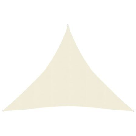 Voile d'ombrage 160 g/m² Crème 4,5x4,5x4,5 m PEHD