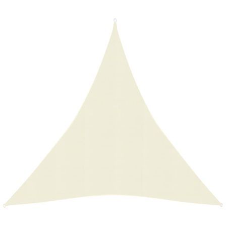 Voile d'ombrage 160 g/m² Crème 5x7x7 m PEHD