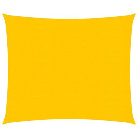 Voile d'ombrage 160 g/m² Jaune 2,5x2,5 m PEHD