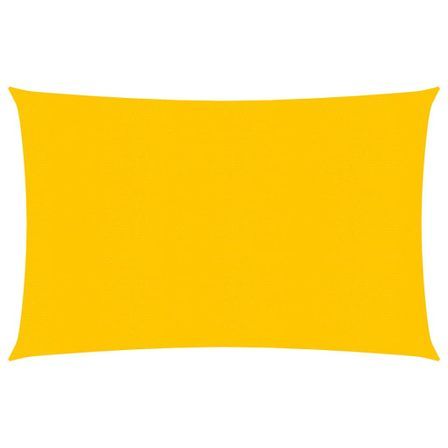 Voile d'ombrage 160 g/m² Jaune 2,5x4 m PEHD