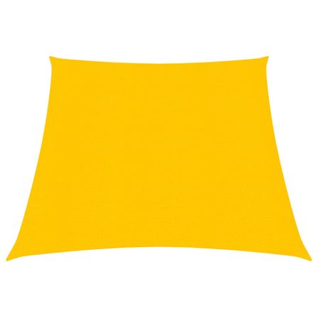 Voile d'ombrage 160 g/m² Jaune 3/4x2 m PEHD