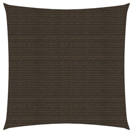 Voile d'ombrage 160 g/m² Marron 2,5x2,5 m PEHD