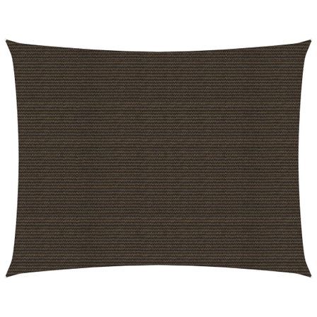 Voile d'ombrage 160 g/m² Marron 2,5x3,5 m PEHD