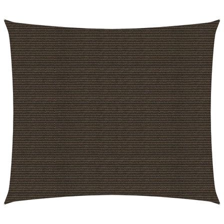 Voile d'ombrage 160 g/m² Marron 2,5x3 m PEHD