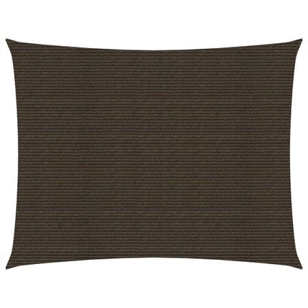 Voile d'ombrage 160 g/m² Marron 2,5x4 m PEHD
