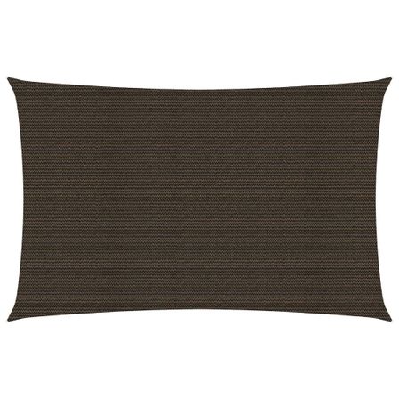 Voile d'ombrage 160 g/m² Marron 2,5x5 m PEHD