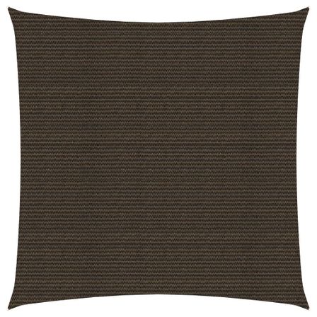 Voile d'ombrage 160 g/m² Marron 2x2 m PEHD