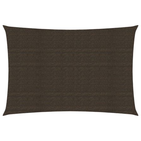 Voile d'ombrage 160 g/m² Marron 2x4 m PEHD