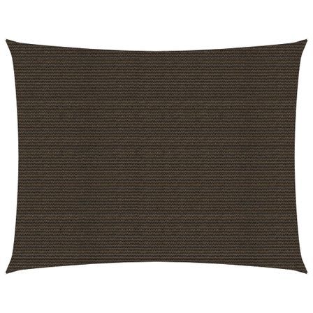Voile d'ombrage 160 g/m² Marron 3,5x5 m PEHD