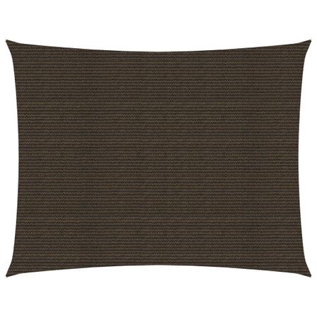 Voile d'ombrage 160 g/m² Marron 3x4,5 m PEHD