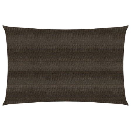 Voile d'ombrage 160 g/m² Marron 3x6 m PEHD