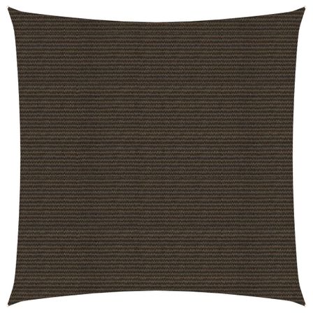 Voile d'ombrage 160 g/m² Marron 4,5x4,5 m PEHD