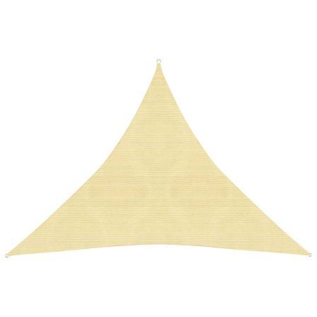Voile d'ombrage 160 g/m² Marron 4,5x4,5x4,5 m PEHD