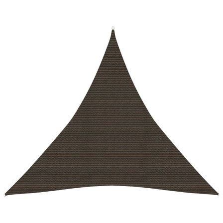 Voile d'ombrage 160 g/m² Marron 4x4x4 m PEHD