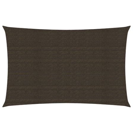 Voile d'ombrage 160 g/m² Marron 4x7 m PEHD