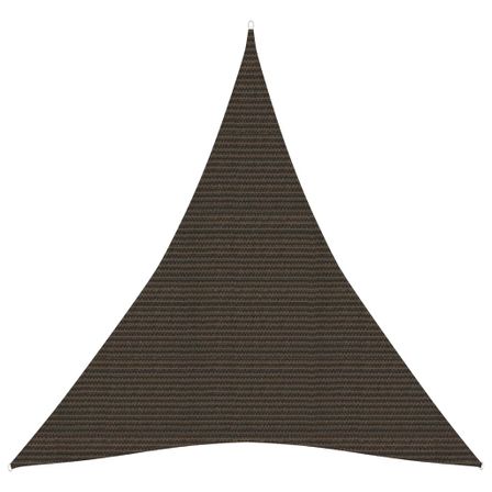 Voile d'ombrage 160 g/m² Marron 5x7x7 m PEHD