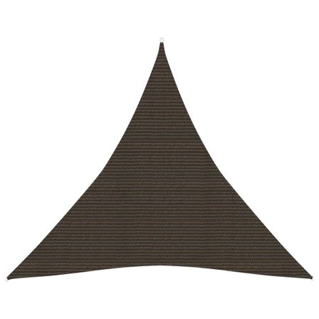 Voile d'ombrage 160 g/m² Marron 6x6x6 m PEHD