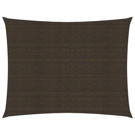 Voile d'ombrage 160 g/m² Marron 6x7 m PEHD