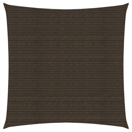 Voile d'ombrage 160 g/m² Marron 7x7 m PEHD
