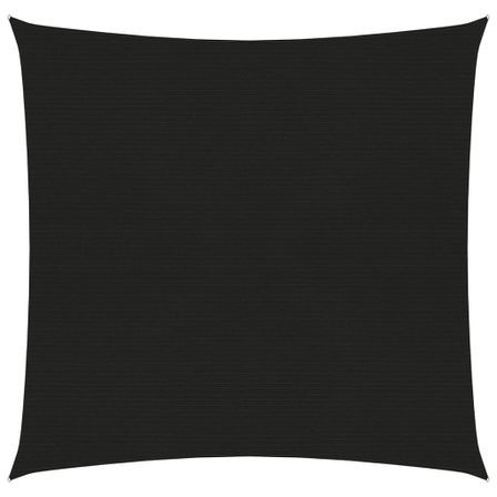 Voile d'ombrage 160 g/m² Noir 2,5x2,5 m PEHD
