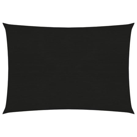 Voile d'ombrage 160 g/m² Noir 2,5x3,5 m PEHD