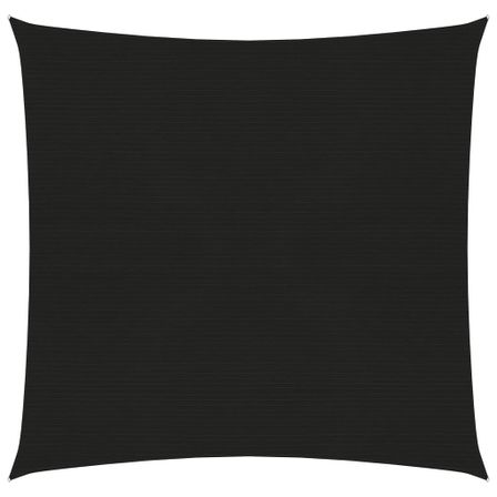 Voile d'ombrage 160 g/m² Noir 2x2 m PEHD