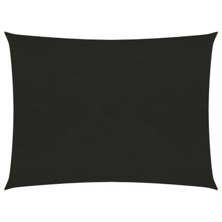 Voile d'ombrage 160 g/m² Noir 2x3 m PEHD