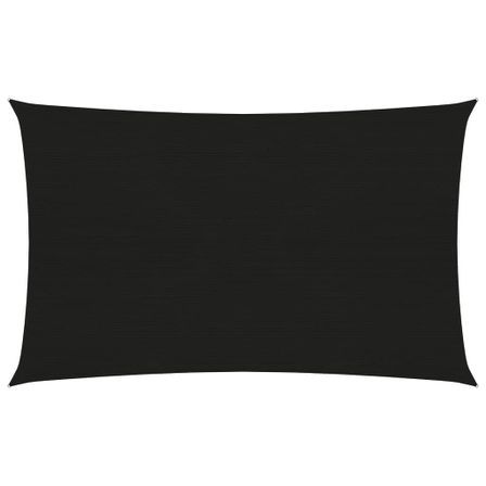 Voile d'ombrage 160 g/m² Noir 2x4 m PEHD
