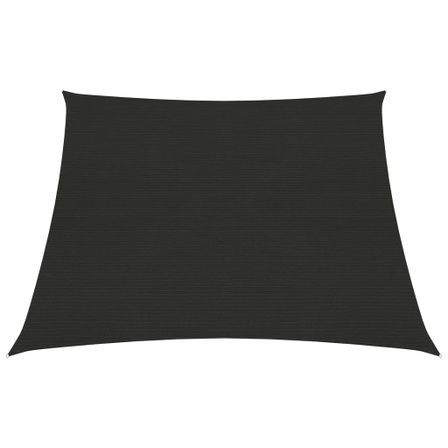 Voile d'ombrage 160 g/m² Noir 3/4x2 m PEHD