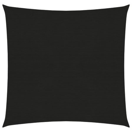 Voile d'ombrage 160 g/m² Noir 3,6x3,6 m PEHD