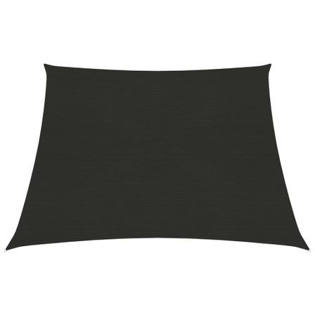 Voile d'ombrage 160 g/m² Noir 4/5x3 m PEHD