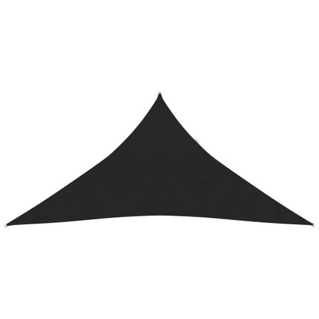 Voile d'ombrage 160 g/m² Noir 5x6x6 m PEHD