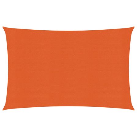Voile d'ombrage 160 g/m² Orange 2,5x4 m PEHD