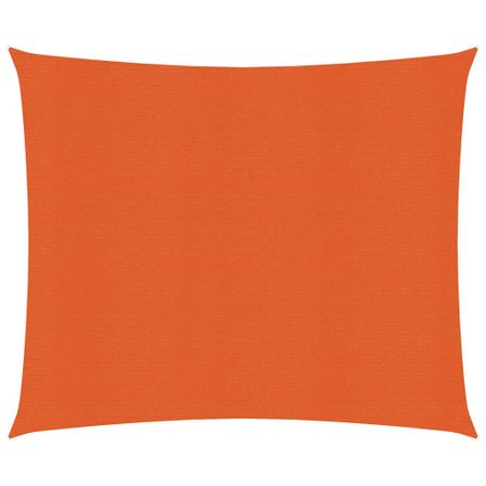 Voile d'ombrage 160 g/m² Orange 2x2 m PEHD