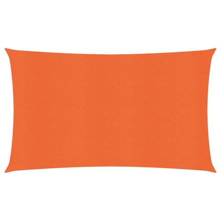 Voile d'ombrage 160 g/m² Orange 2x5 m PEHD