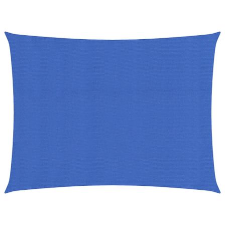 Voile d'ombrage 160 g/m² rectangulaire bleu 3x4 m PEHD