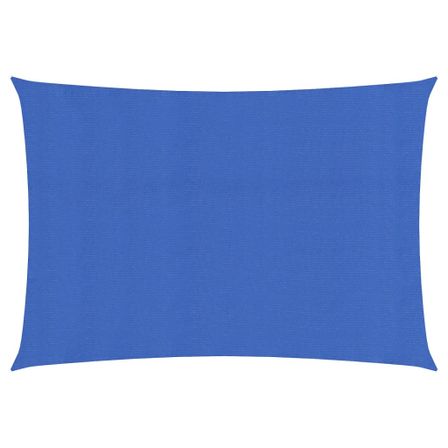 Voile d'ombrage 160 g/m² rectangulaire bleu 4x6 m PEHD