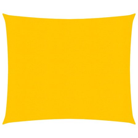 Voile d'ombrage 160 g/m² rectangulaire jaune 2x2,5 m PEHD