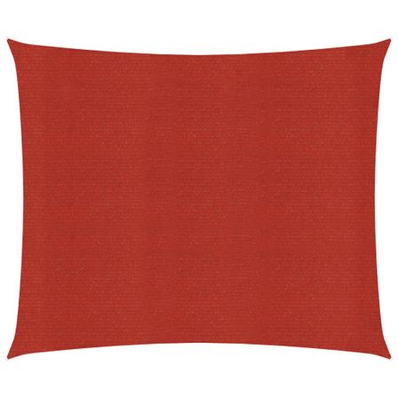 Voile d'ombrage 160 g/m² Rouge 2,5x2,5 m PEHD